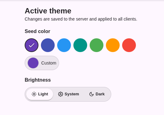 Branding & theming screenshot